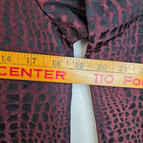 Sun Kim XS Croc Print Asymmetrical Lagenlook Button Front Blazer USA Designer - Picture 9 of 10